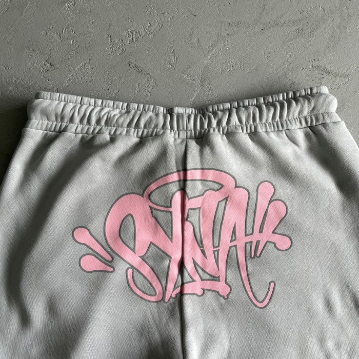 Syna World Logo Tracksuit - Grey/ Pink