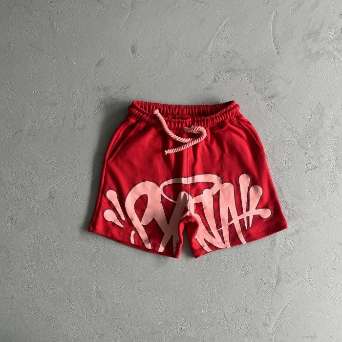 Syna World Syna Logo T-shirt & Short Set/ Suit - Red