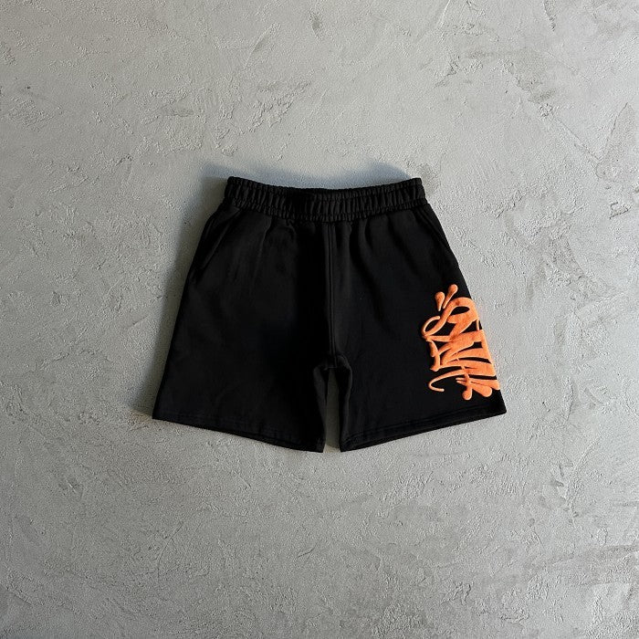 Syna World Team Syna Tracksuit/Set - Hoodie & Shorts - Black/Orange