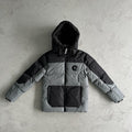 Trapstar Decoded Puffer Jacket (FW23) - Black/Grey
