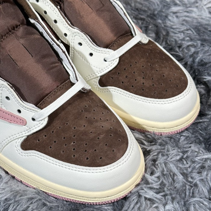 Travis Scott x Air Jordan 1 Low 'Dark Pony/Pink Oxford' DZ4137-206
