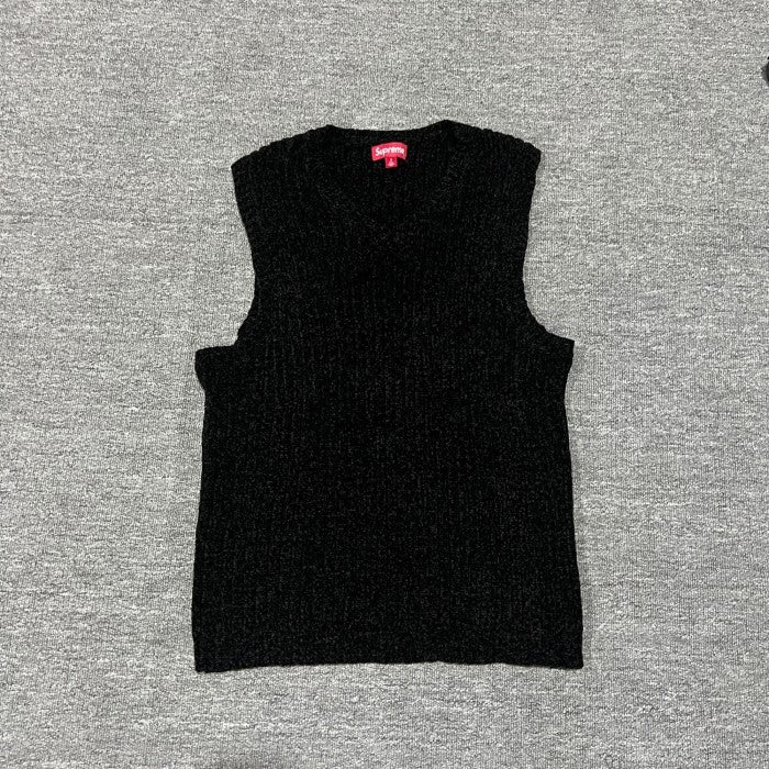 Supreme Chenille Sweater Vest 'Black'