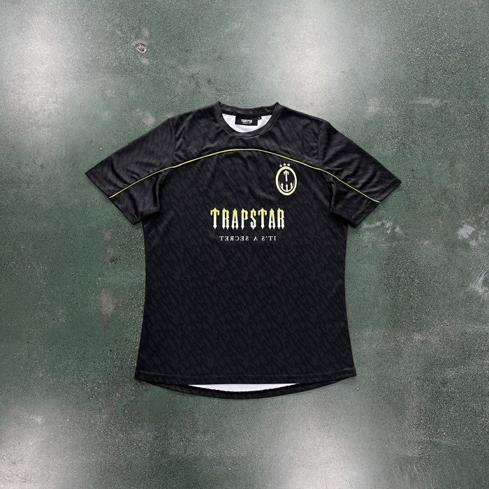 Trapstar T Football Jersey - Black/Lime