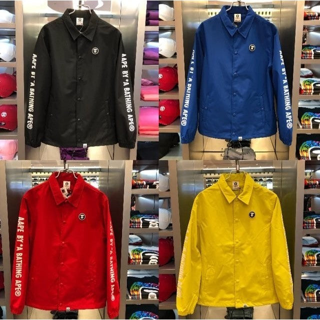 Aape By A Bathing Ape Denim Coach Jacket