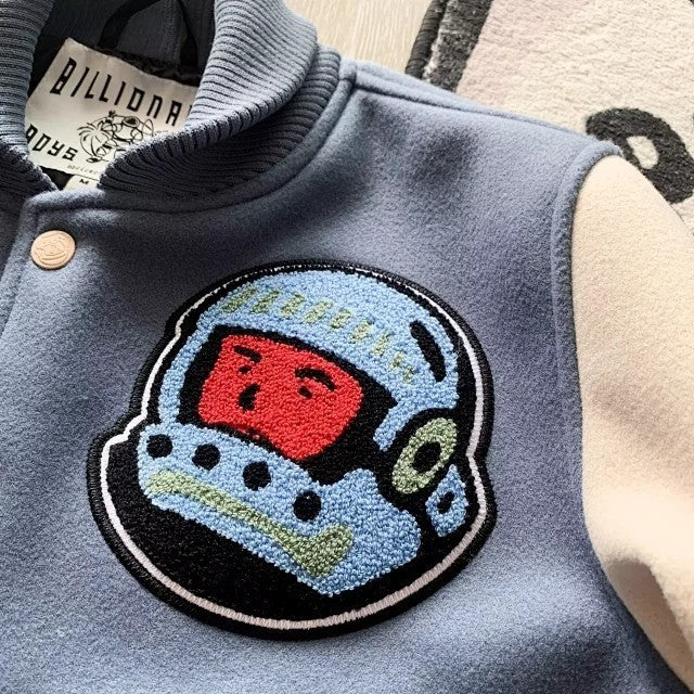 BILLIONAIRE BOYS CLUB BBC F/W21 - CAFETERIA VARSITY JACKET - BLUE