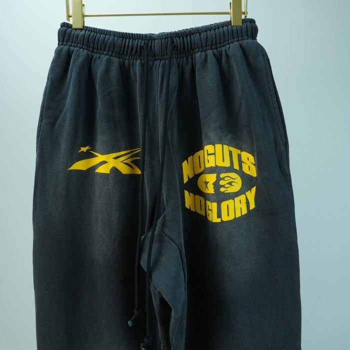 Hellstar No Guts No Glory Flare Bottom Sweatpants - Midnight Dye Black