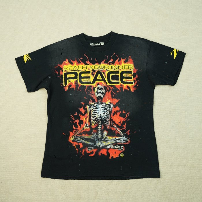 Hellstar Reach Your Inner Peace Fire T-shirt - Black