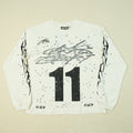 Hellstar Studios Motocross 11 Long Sleeve T-shirt - Cream White