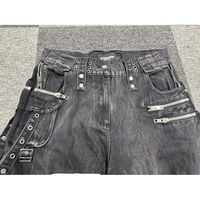 NO/FAITH STUDIOS - Heavy Denim Cargo - Washed Black