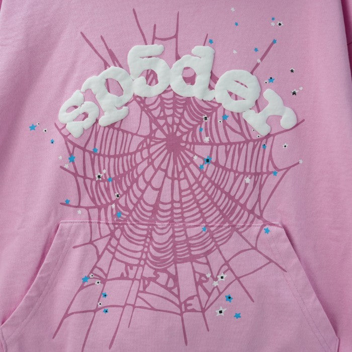 Sp5der OG Web Hoodie - Pink