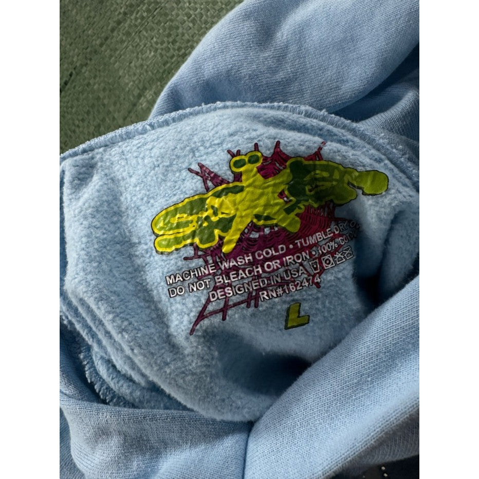 Sp5der Web Hoodie - Sky Blue