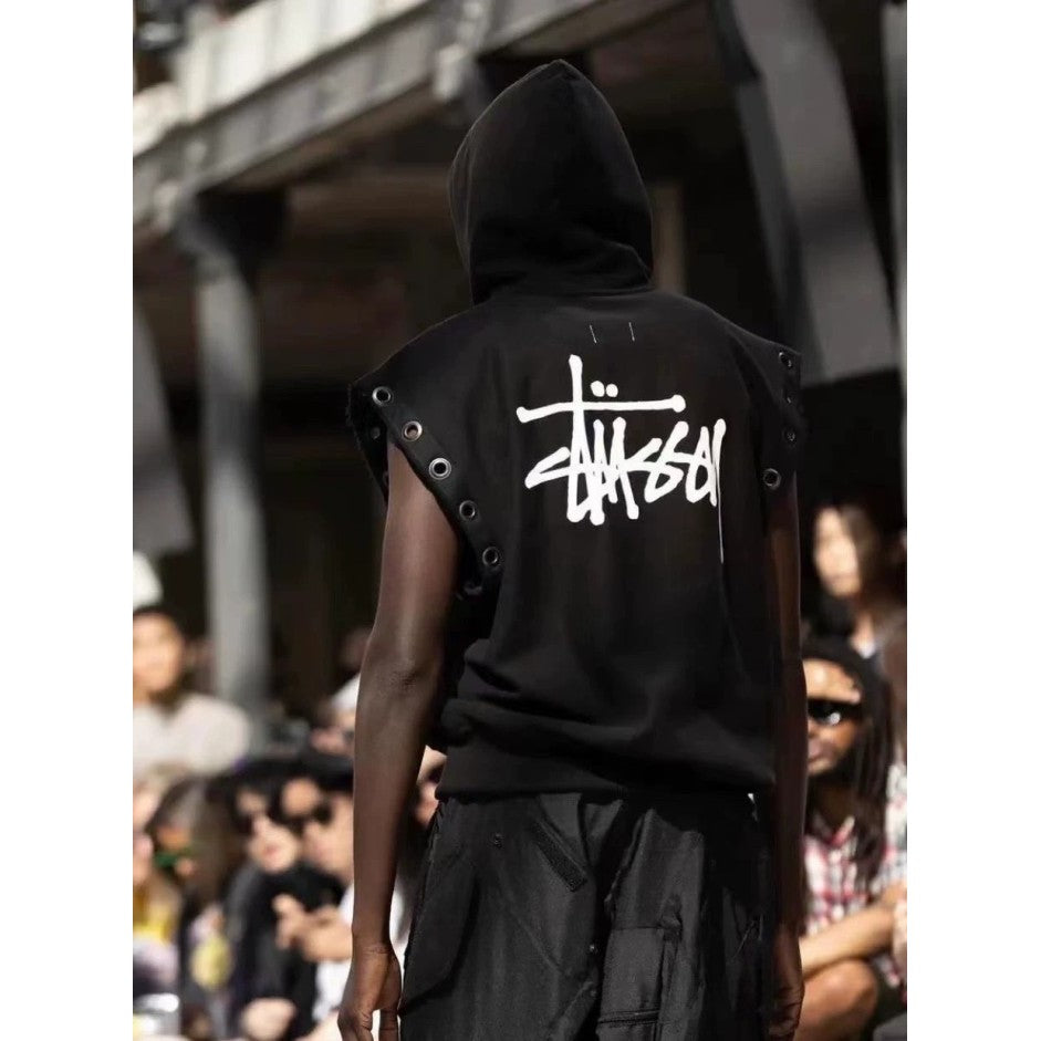 Stussy Junya Watanabe Hooded Vest - Black - SS24
