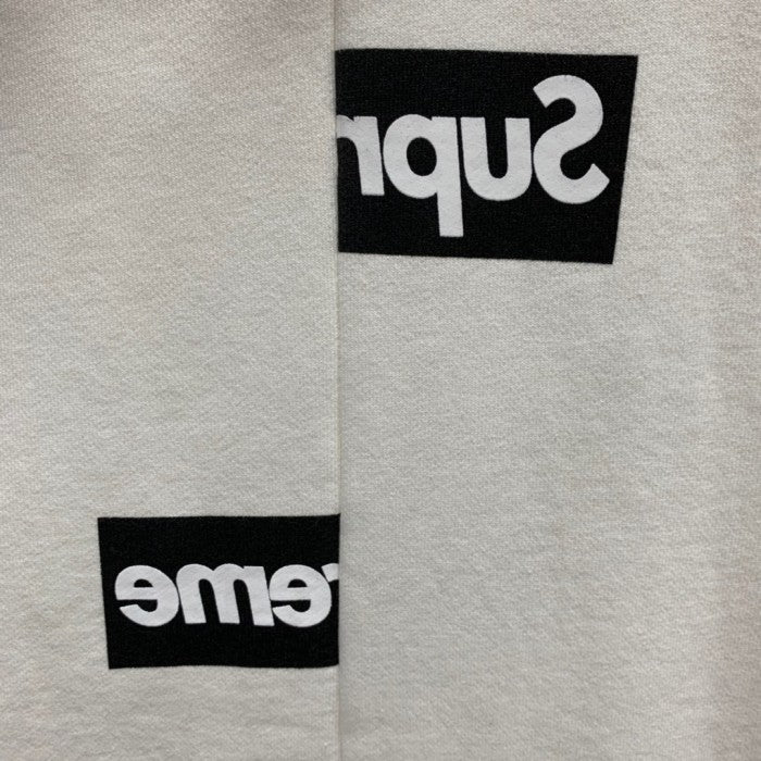 Supreme Comme des Garcons SHIRT Split Box Logo Hoodie - White