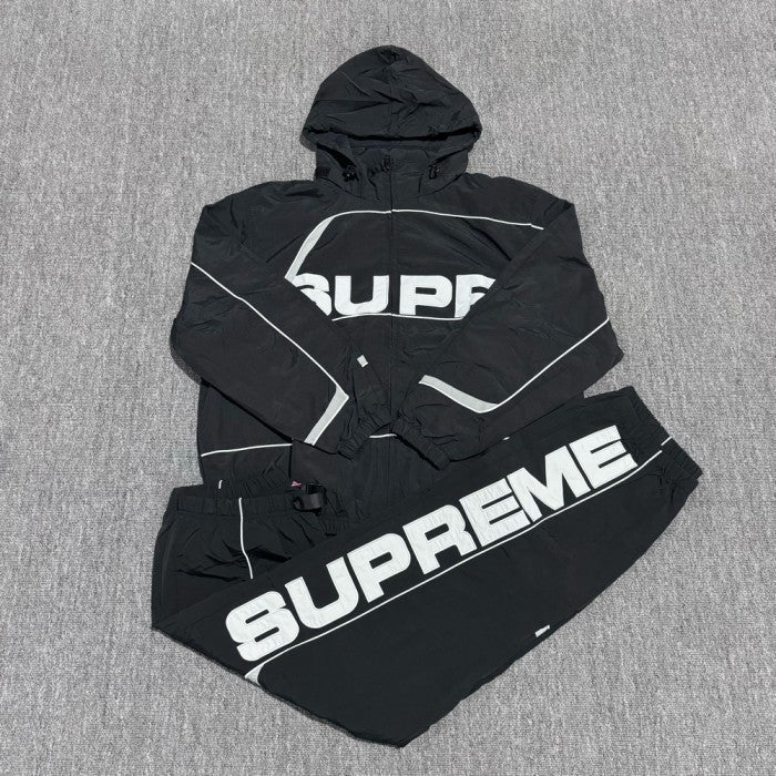 Supreme S Paneled Tracksuit - Jacket & Pants - Black