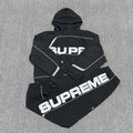 Supreme S Paneled Tracksuit - Jacket & Pants - Black