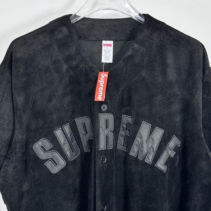 Supreme Ultrasuede Mesh Baseball Jersey - Black - SS24
