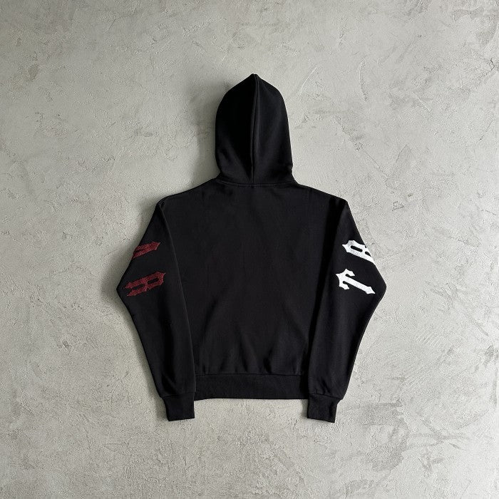 Trapstar Irongate Arch chenille 2.0 Tracksuit - Hoodie & Pants Set - Black/Red