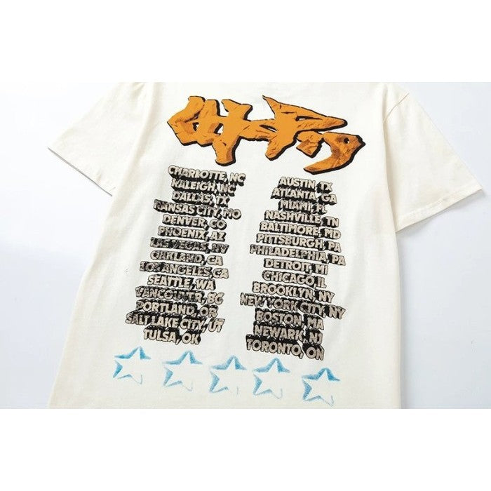 Travis Scott Utopia Tour Skitzo Circus Maximus Tee 'White'