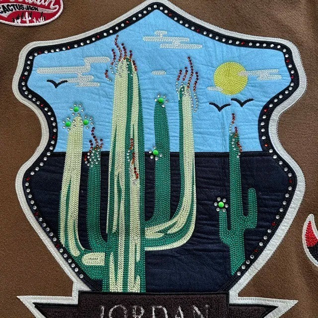 Travis Scott x Jordan Varsity Jacket - Antique Brown - FW22