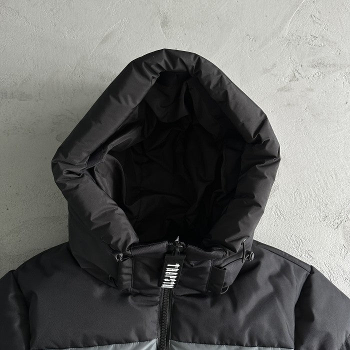 Trapstar Decoded Puffer Jacket (FW23) - Black/Grey