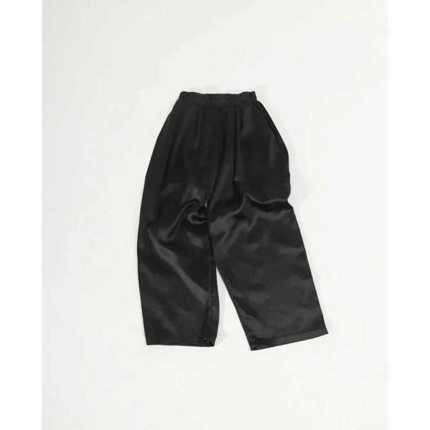 Maison Margiela Black Satin Pajama Set