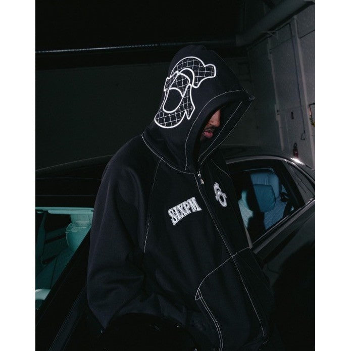 6PM x True Religion Icons Zip Hoodie - Black