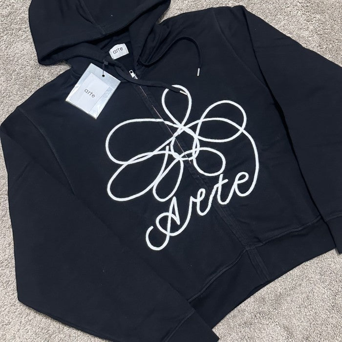 ARTE Flower Logo zip-up hoodie