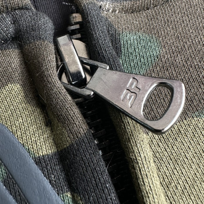 Broken Planet Camo Planet Zip-Up Hoodie - Camo Green