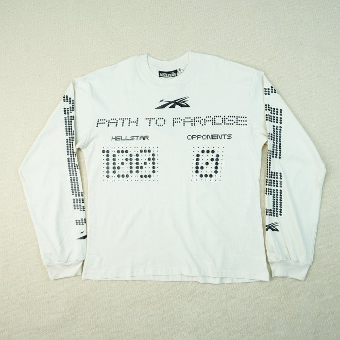 Hellstar Scoreboard Long Sleeve T-shirt - White