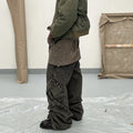 NO/FAITH STUDIOS - Heavy Denim Cargo - Washed Green