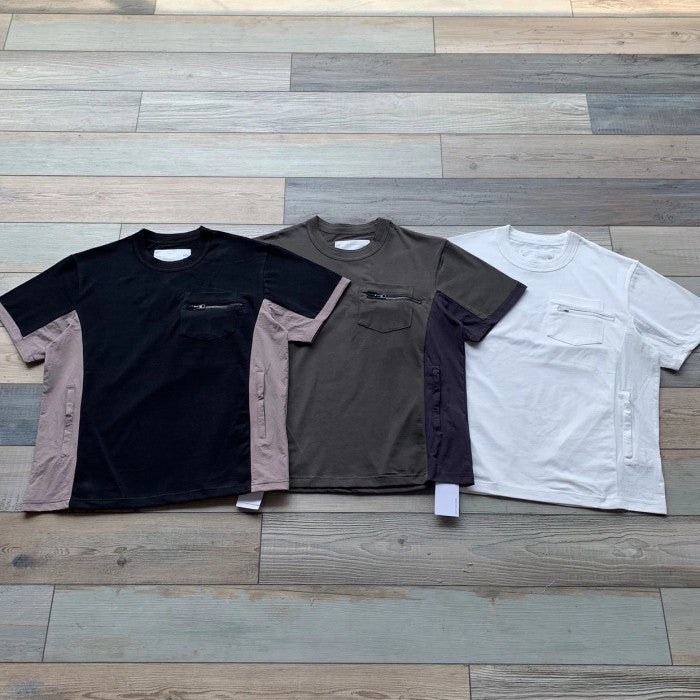 Sacai Cotton Jersey Tee - SS24 - Side Pocket