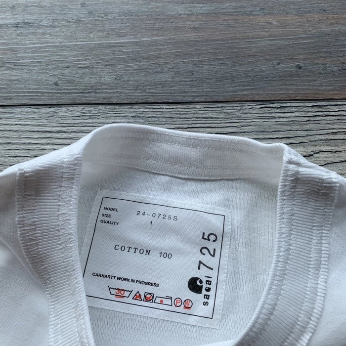 Sacai Cotton Jersey Tee - SS24 - Side Pocket
