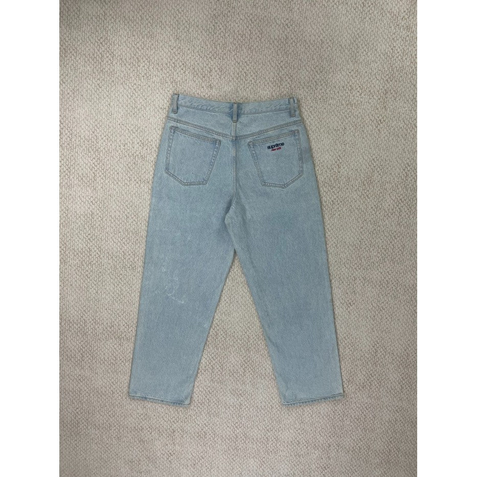 Supreme Baggy Jeans (SS24) - Washed Indigo