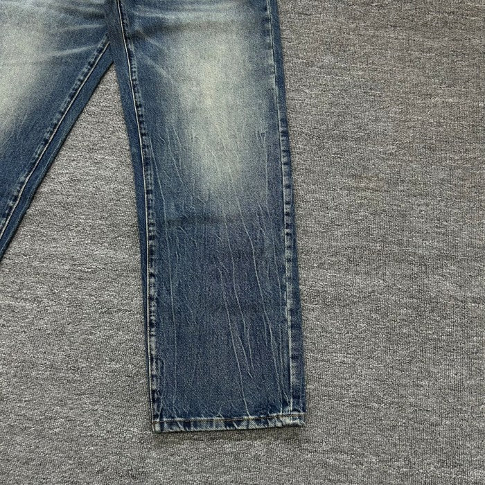 Supreme Distressed Loose Fit Selvedge Jean - Washed Blue