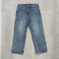 Supreme S Logo Loose Fit Jeans - Washed Blue