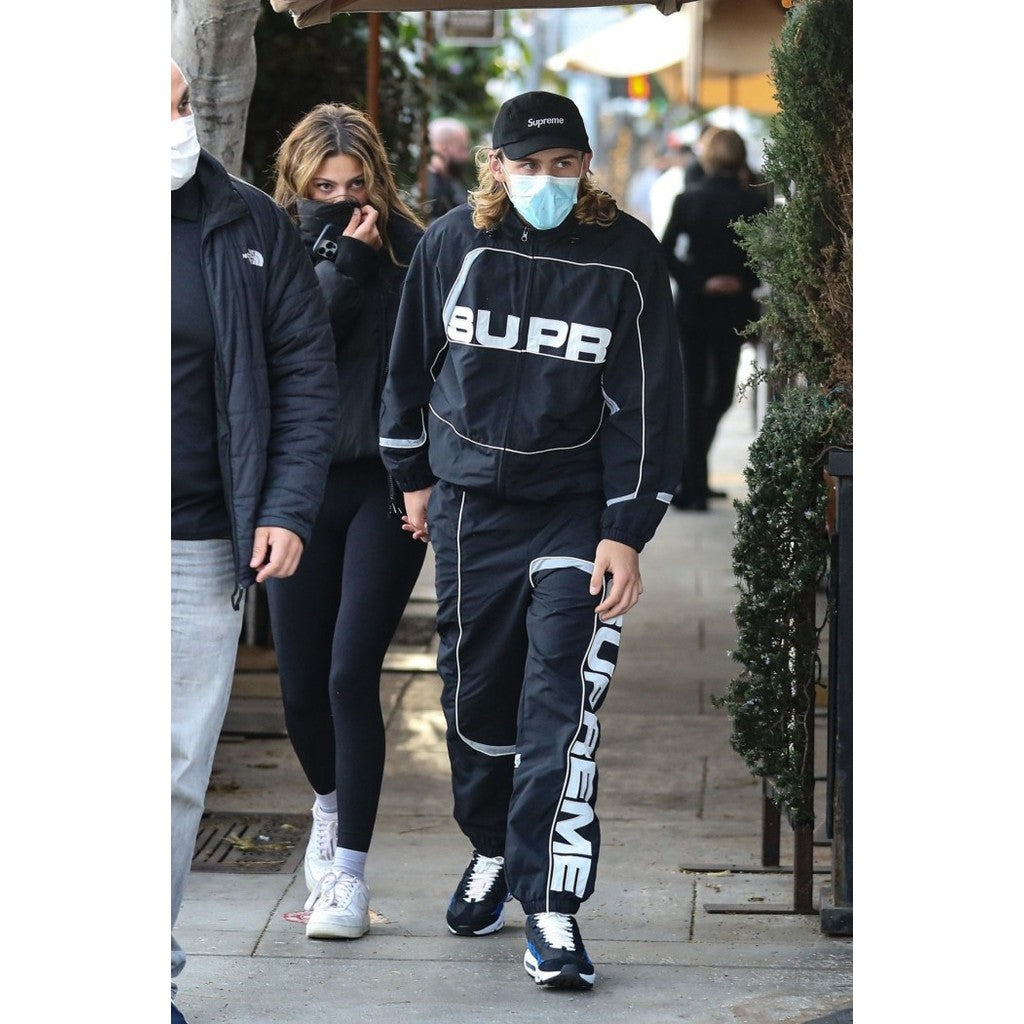 Supreme S Paneled Tracksuit - Jacket & Pants - Black