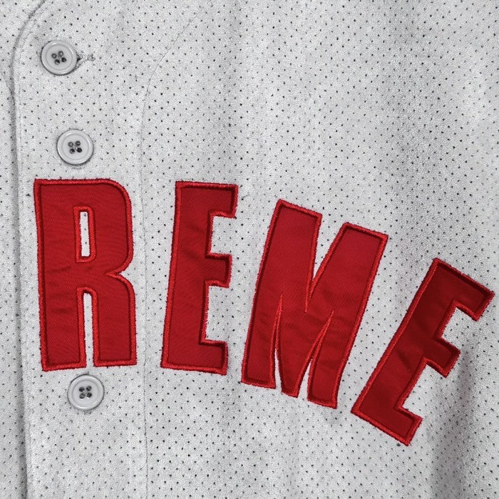 Supreme Ultrasuede Mesh Baseball Jersey - Grey - SS24