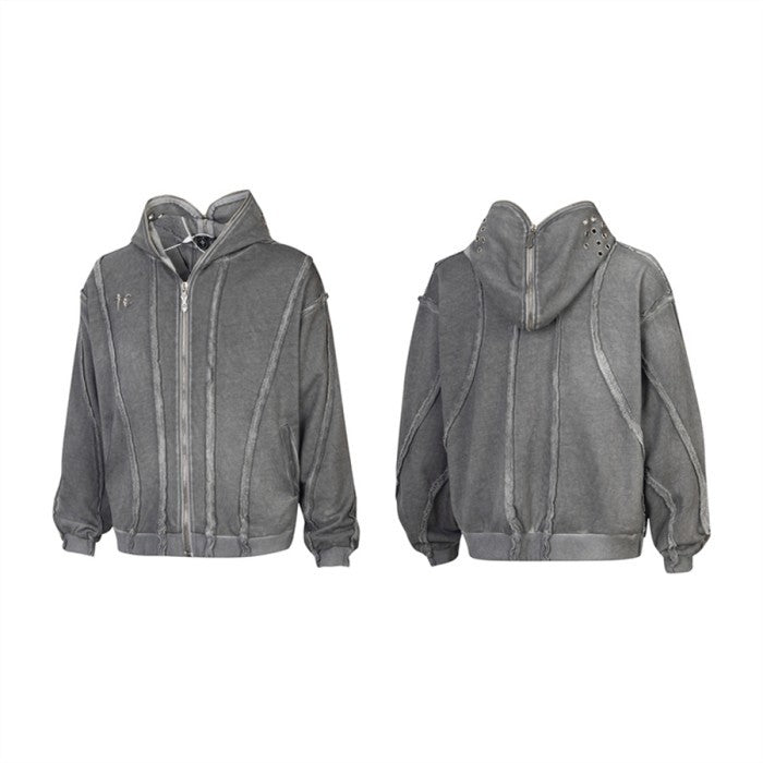 Thug Club Gladiator Zip-up Hoodie [Black/Grey/White]