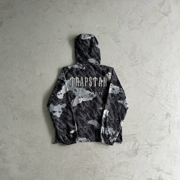 Trapstar Decoded Windbreaker Jacket - Black Camo