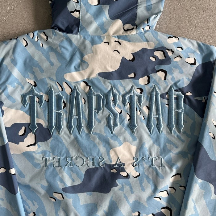 Trapstar Decoded Windbreaker Jacket - Ice Blue Camo