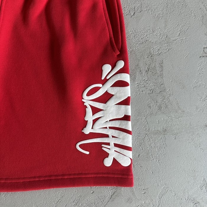 Syna World Team Syna Tracksuit/ Set - Hoodie & Shorts - Red