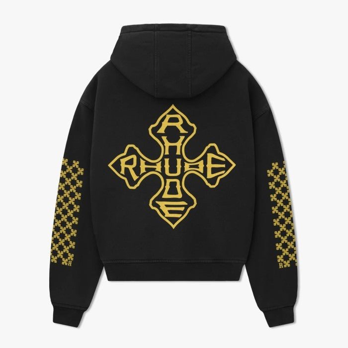 Rhude SSENSE Exclusive Black Cross Hoodie