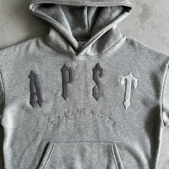 Trapstar Irongate Arch chenille 2.0 Tracksuit - Hoodie & Pants Set - Grey