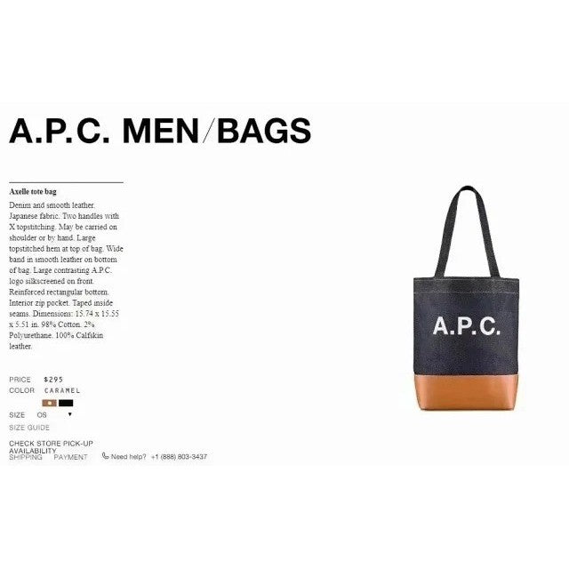 APC A.P.C. Axelle Tote Bag