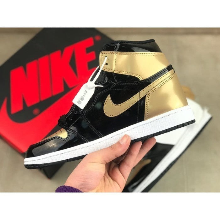 Air Jordan 1 Retro High NRG Patent Gold Toe - 861428-007