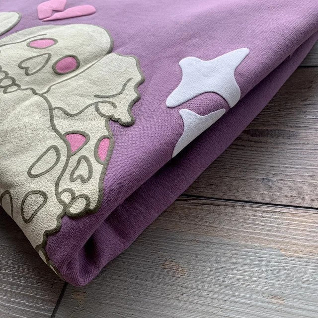 Broken Planet Market Broken Hearts Purple Hoodie