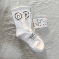 Hidden NY Crew Socks (Kaos Kaki) - White Grey