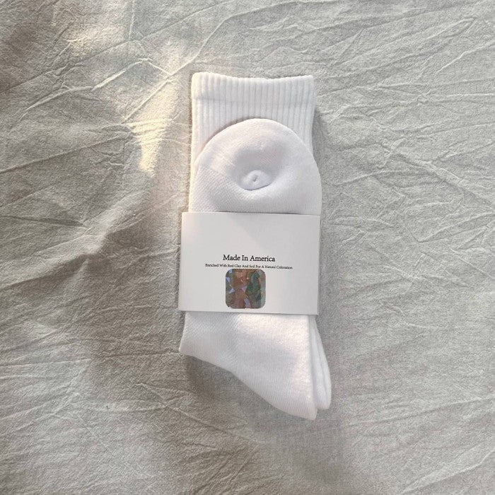 Hidden NY Crew Socks (Kaos Kaki) - White Grey