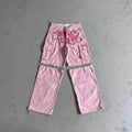 Minus Two Pink Detachable Cargo Pants