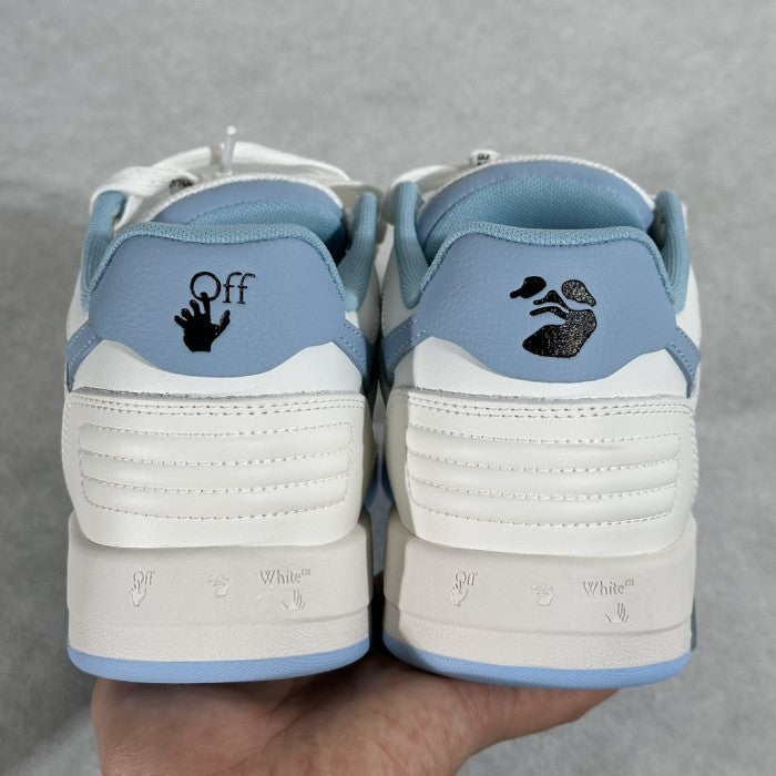 OFF-WHITE Out Of Office 'OOO' Low Tops Sneakers - White/ Light Blue